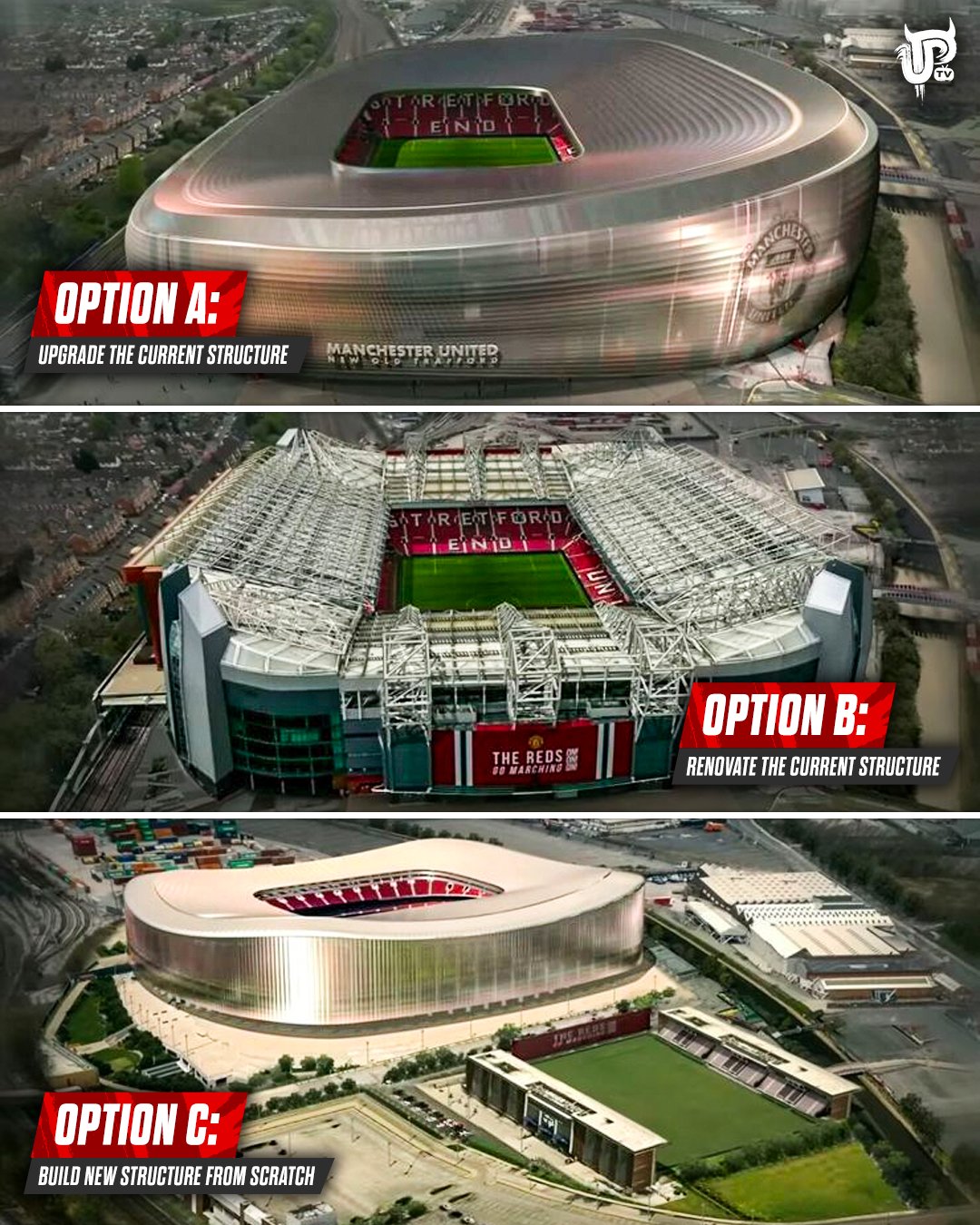 Manchester United's new stadium Upgrade 